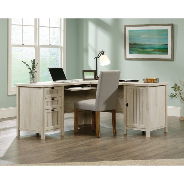 L-Desk, 65.12 in D X 30 in H, 65.12 in W X Engineered wood